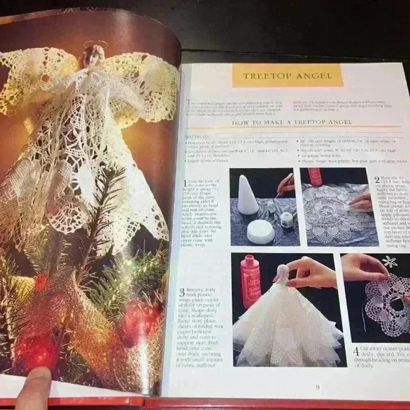 Vintage Christmas Cooking Crafts & Gifts Coffee Table Book Kitchen Decor EXC CON - Picture 10 of 12